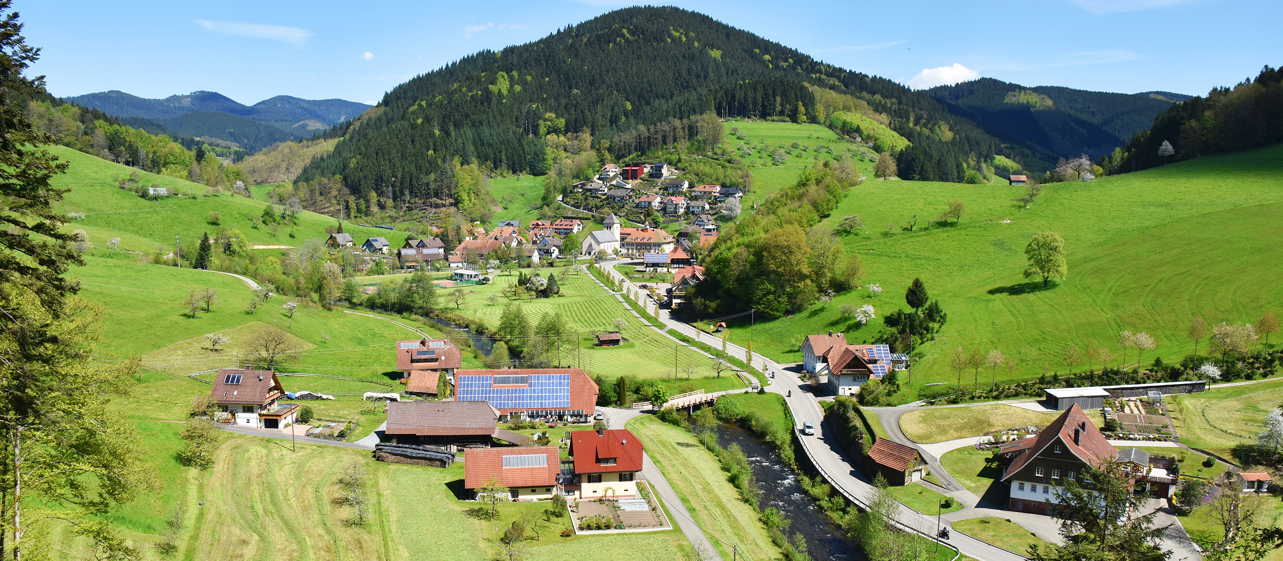 Blick auf Oberwolfach und dem Walkenstein