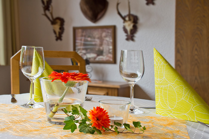 gedeckter Tisch